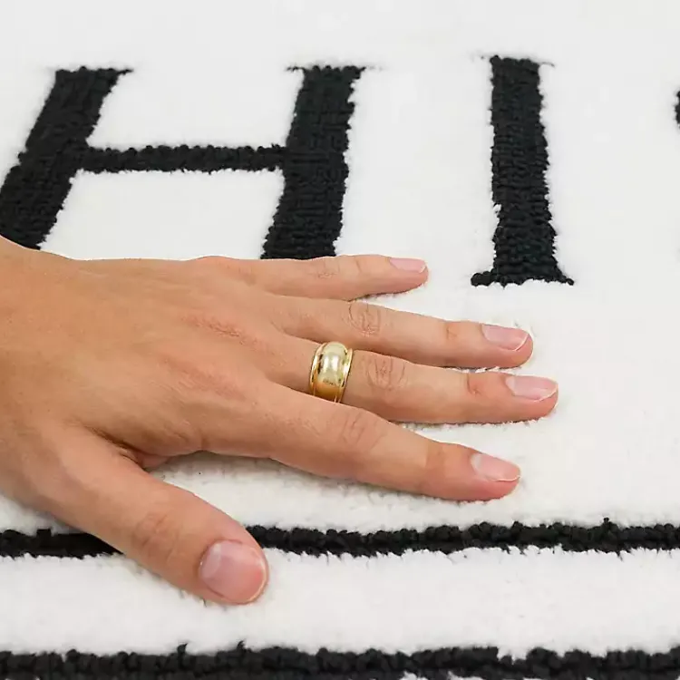 Bathroom Rugs-Kirklands Home & Black White