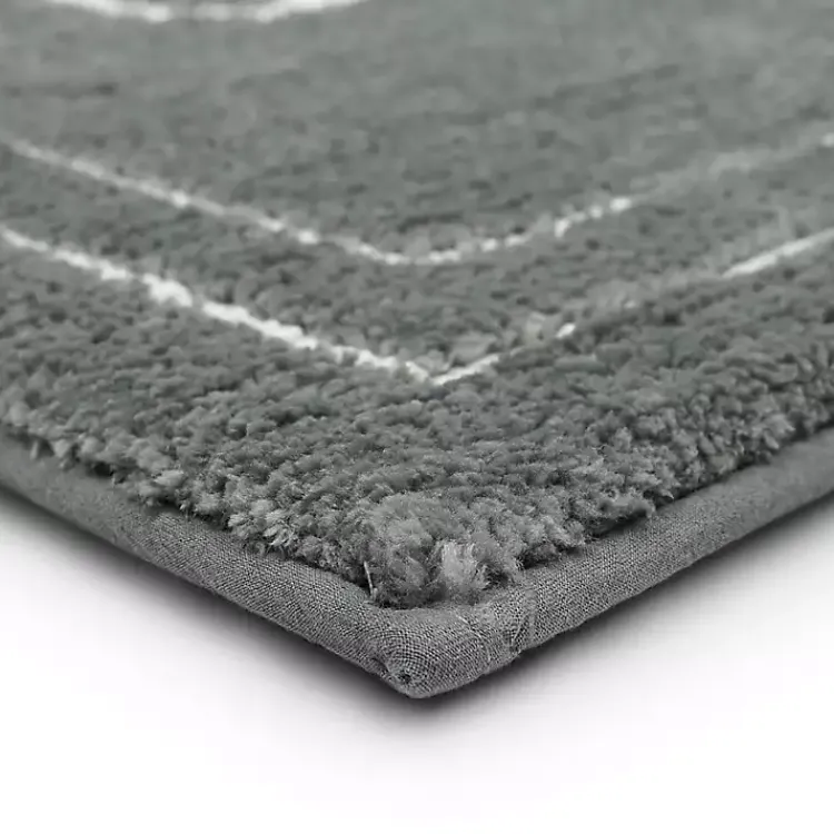 Bathroom Rugs-Kirklands Home & White Gray
