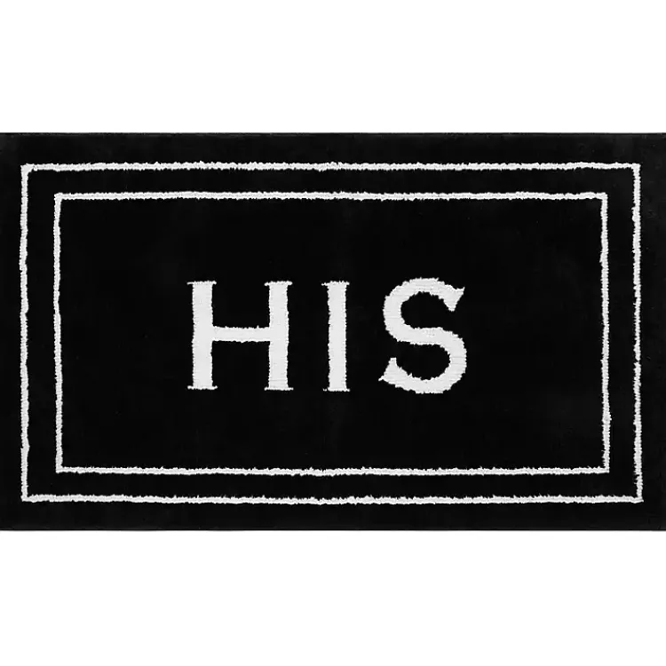 Bathroom Rugs-Kirklands Home & White Black