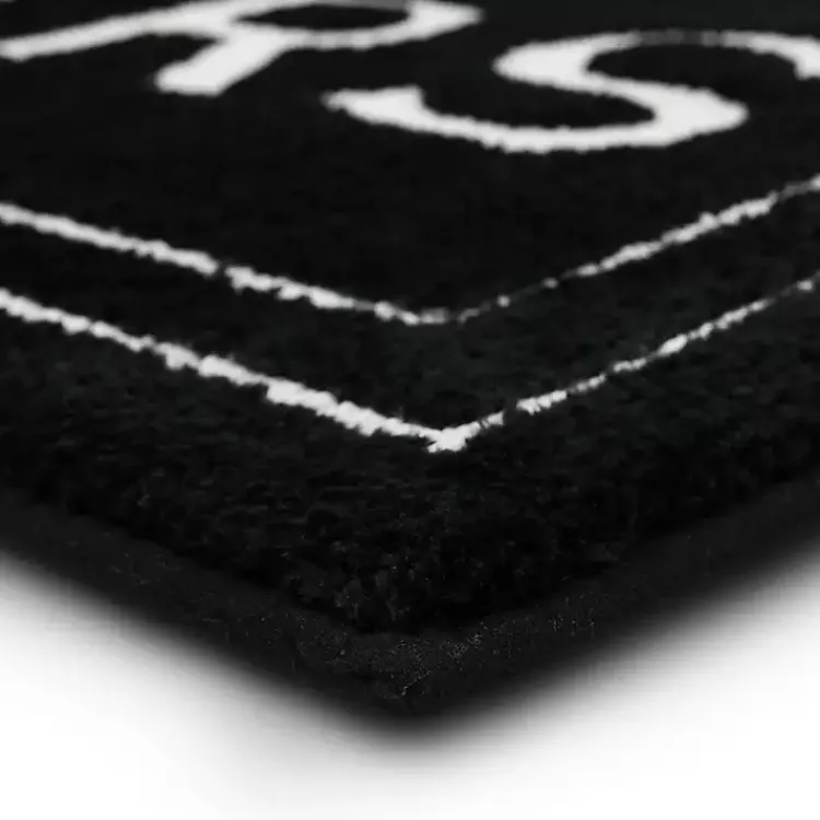Bathroom Rugs-Kirklands Home & White Black
