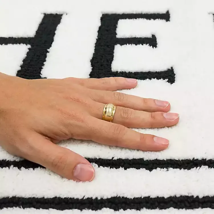 Bathroom Rugs-Kirklands Home & Black White