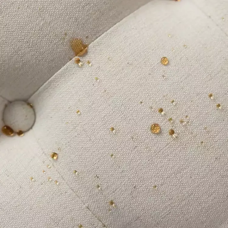 Benches & Ottomans-Kirklands Home Round Cepheus Tufted Ottoman Ivory