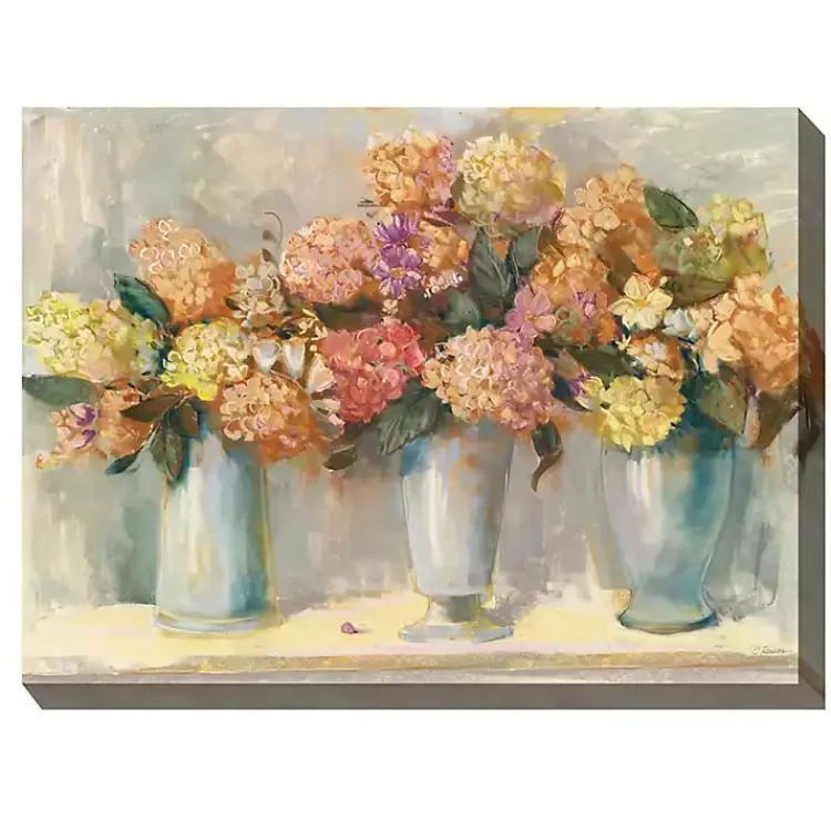 Outdoor Wall Decor-Kirklands Home Spiced Hydrangeas Outdoor Canvas Art Print
