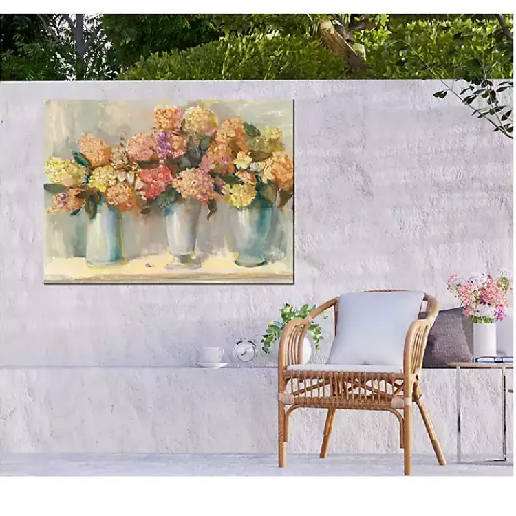 Outdoor Wall Decor-Kirklands Home Spiced Hydrangeas Outdoor Canvas Art Print