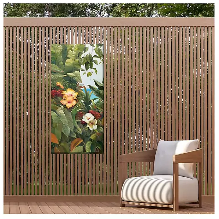 Outdoor Wall Decor-Kirklands Home Entwined I Outdoor Canvas Art Print Green