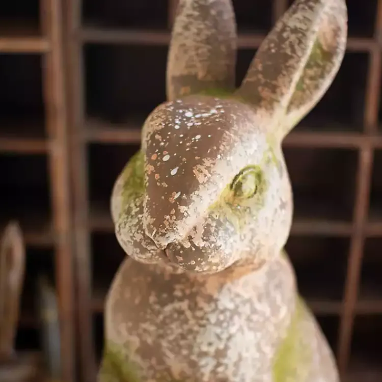 Garden Statues-Kirklands Home Faux Concrete Rabbit Outdoor Statue