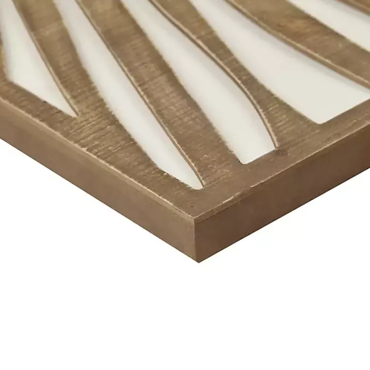 Wall Plaques-Kirklands Home Brown Wood Birch Palms Wall Plaques, Set of 2