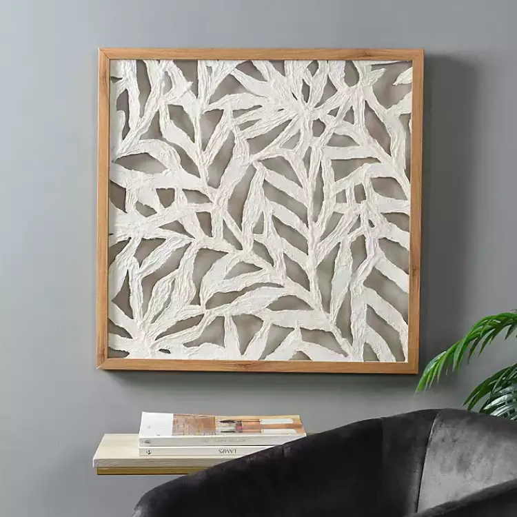 Wall Plaques-Kirklands Home Palm Leaf I Shadowbox Wall Plaque