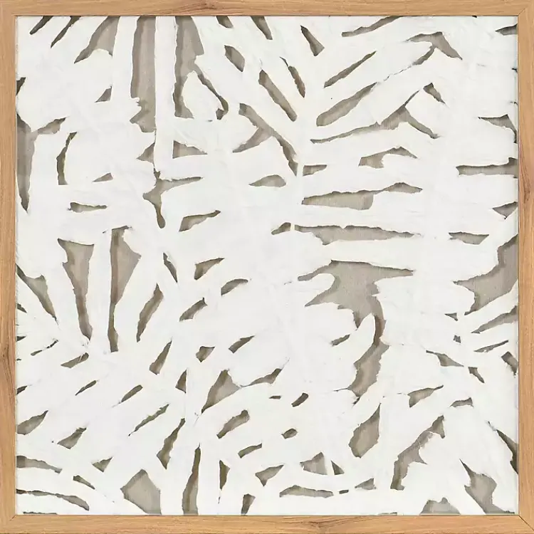 Wall Plaques-Kirklands Home Palm Leaf II Shadowbox Wall Plaque