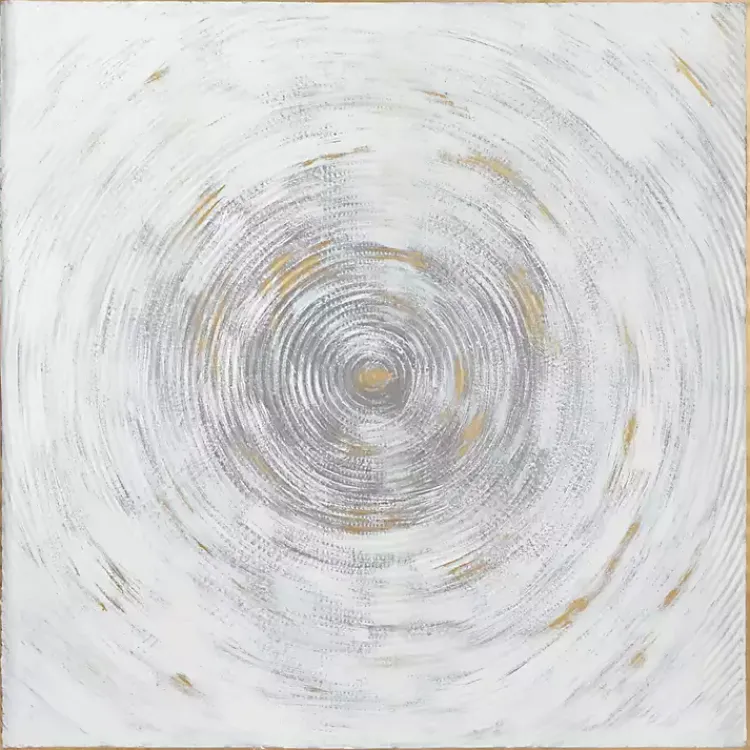 Wall Plaques-Kirklands Home Gray Abstract Swirl Metal Wall Plaque