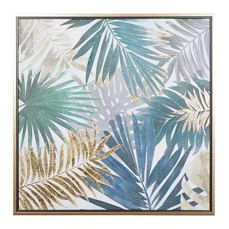Canvas Art-Kirklands Home Coastal Palms Framed Canvas Art Print
