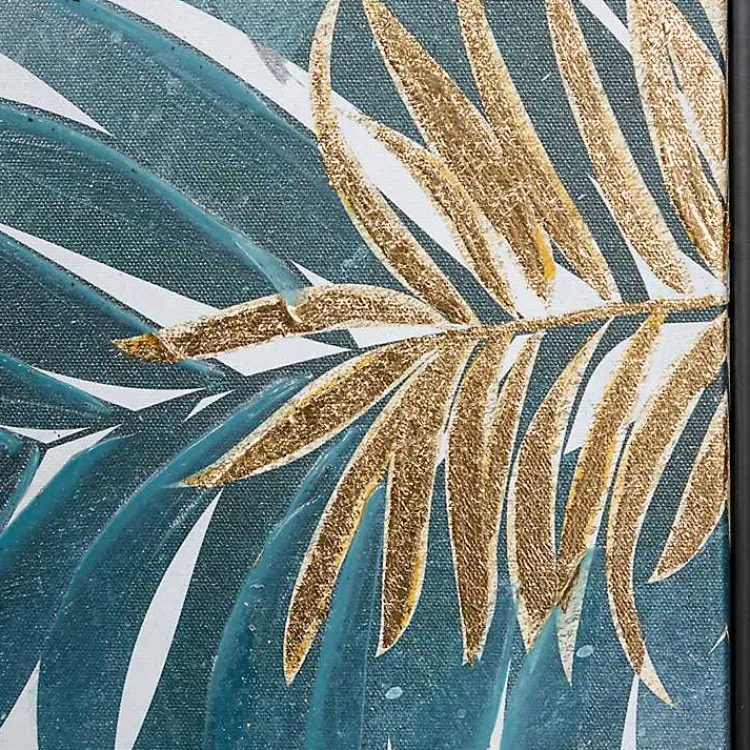 Canvas Art-Kirklands Home Coastal Palms Framed Canvas Art Print