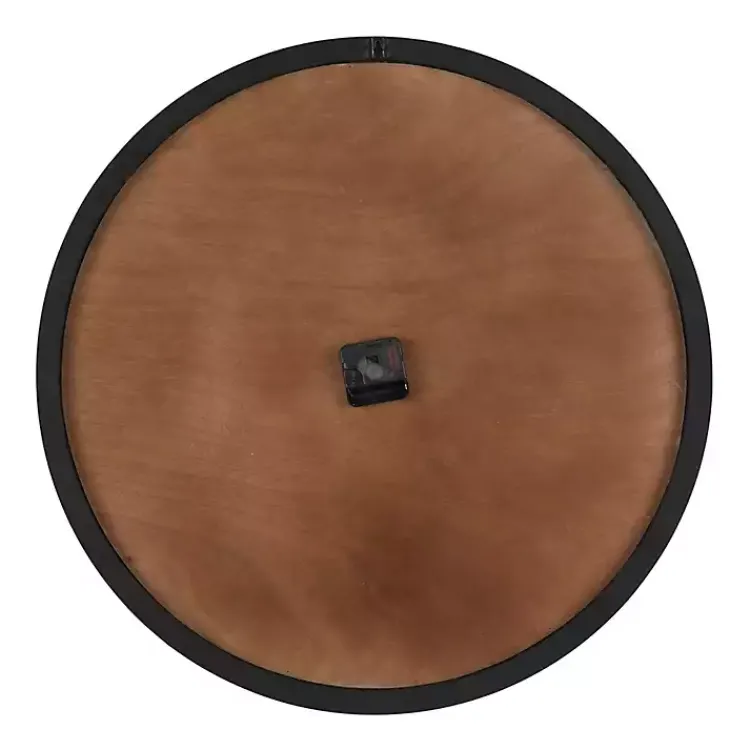 Clocks-Kirklands Home White and Black Modern Wall Clock