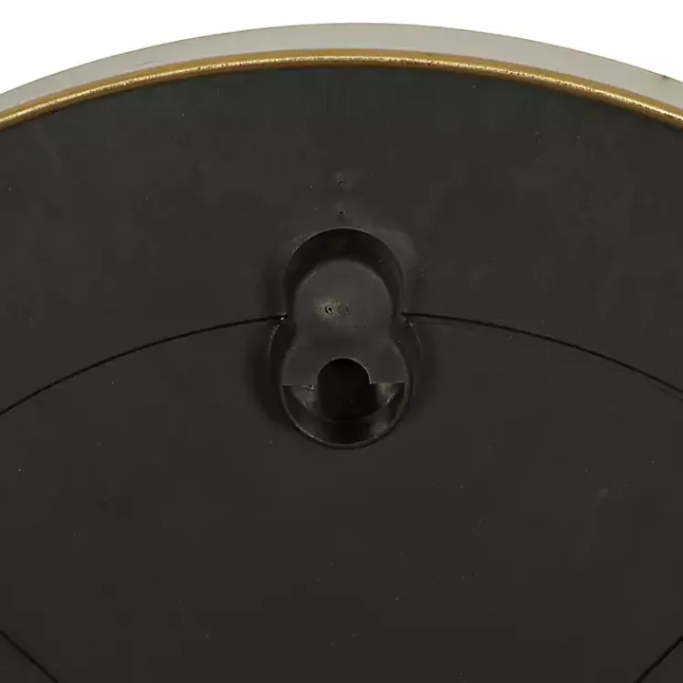 Clocks-Kirklands Home Gold and White Classic Wall Clock