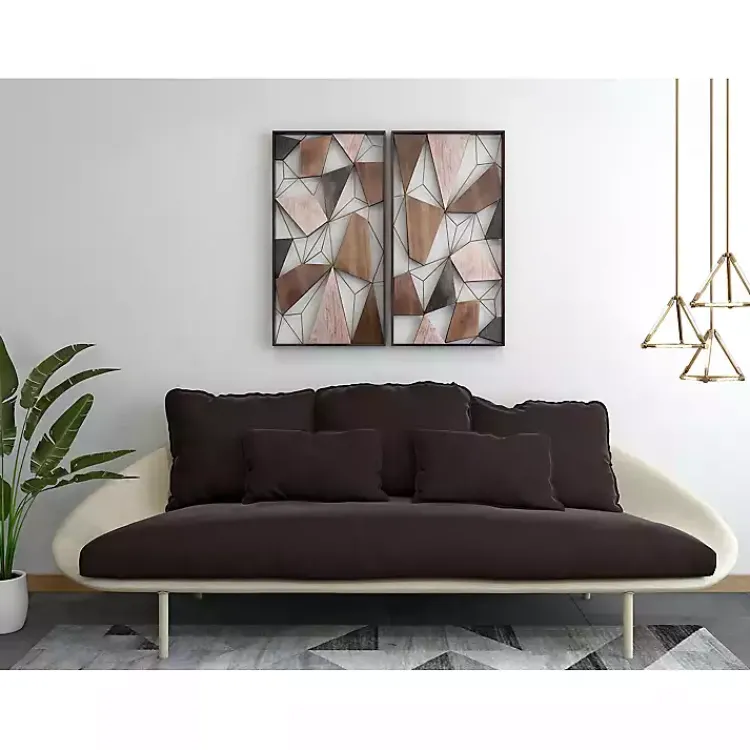 Wall Plaques-Kirklands Home Lucas Geometric Wall Plaques, Set of 2