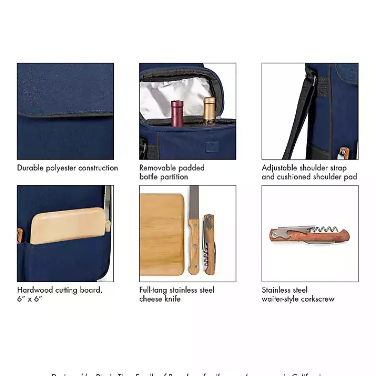 Barware-Kirklands Home South Carolina Gamecocks Wine & Cheese Tote Black