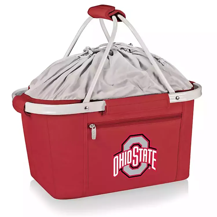 Serving & Entertaining-Kirklands Home Ohio State Buckeyes Cooler Basket Red