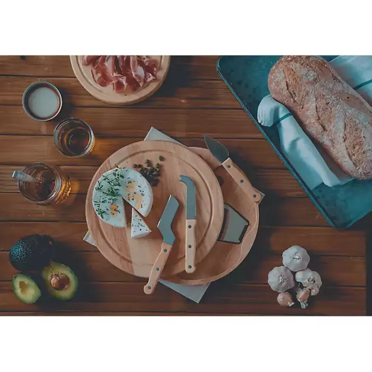 Serving & Entertaining-Kirklands Home Kentucky Wildcats Cheese Board and Tool Set Tan