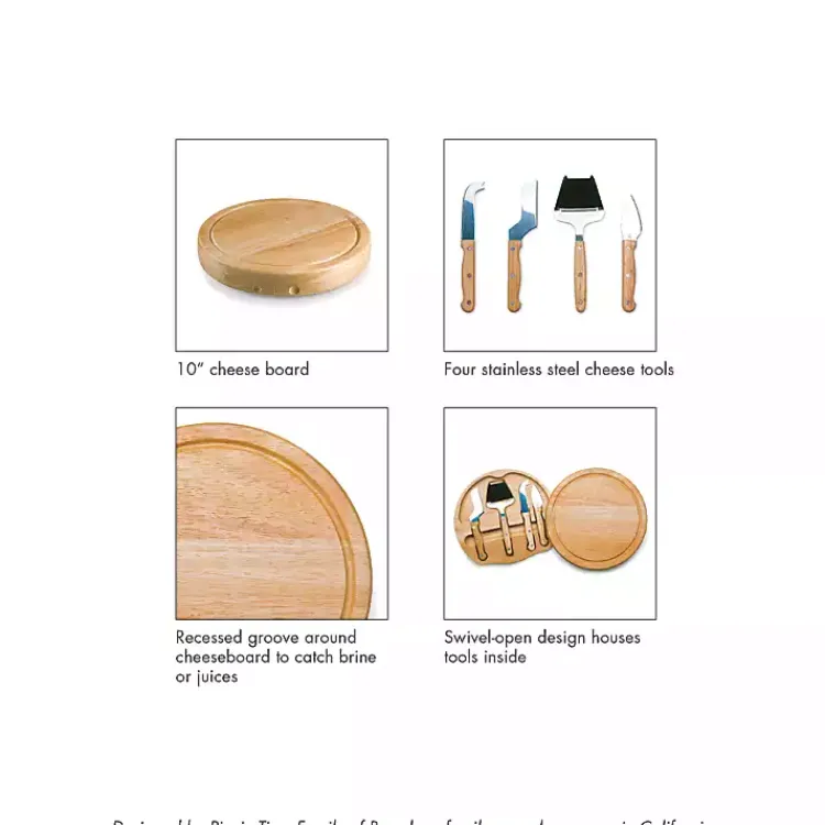 Serving & Entertaining-Kirklands Home Kentucky Wildcats Cheese Board and Tool Set Tan