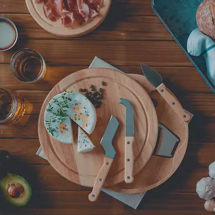 Serving & Entertaining-Kirklands Home Texas A&M University Cheese Board and Tool Set Tan