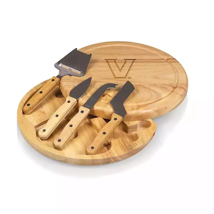 Serving & Entertaining-Kirklands Home Vanderbilt University Cheese Board and Tool Set Tan