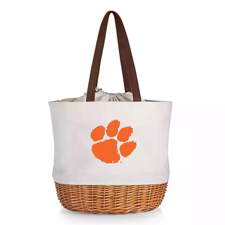 Serving & Entertaining-Kirklands Home Clemson Tigers Canvas Tote Bag Orange