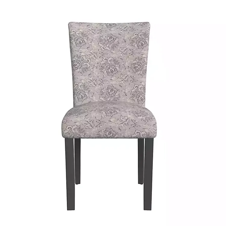 Dining Chairs-Kirklands Home Floral Parsons Dining Chairs, Set of 2 Gray