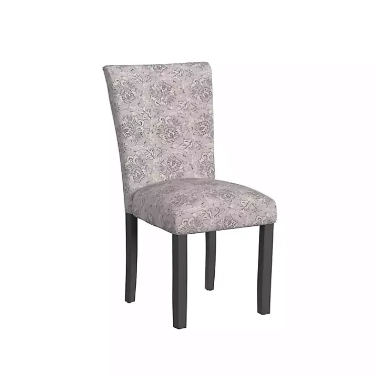 Dining Chairs-Kirklands Home Floral Parsons Dining Chairs, Set of 2 Gray