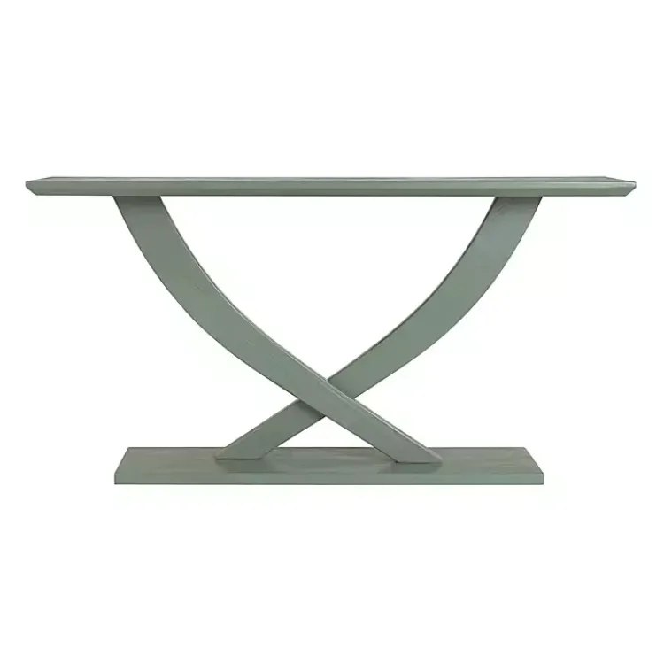 Console Tables-Kirklands Home Spanish Moss Ramus Console Table Green