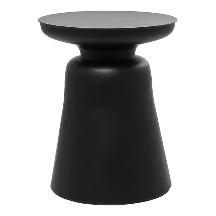 Accent & End Tables-Kirklands Home Metal Bell Shaped Accent Table Black