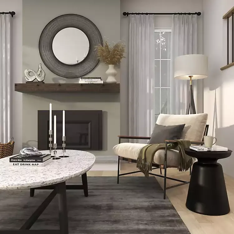 Accent & End Tables-Kirklands Home Metal Bell Shaped Accent Table Black