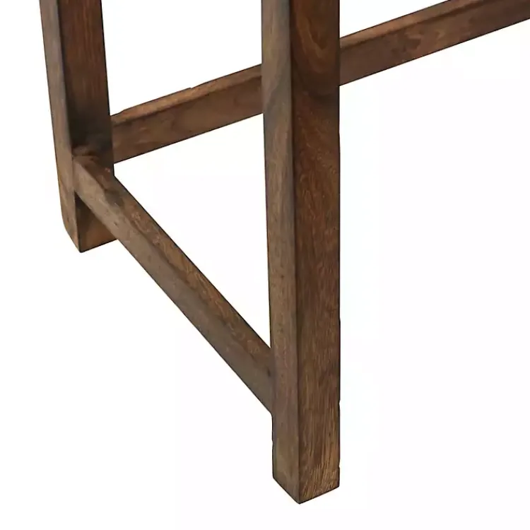 Accent & End Tables-Kirklands Home Wood Carved Floral Nesting Tables, Set of 2 Brown