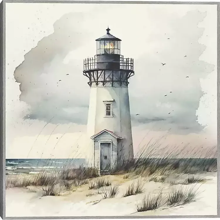 Canvas Art-Kirklands Home Blue Lighthouse Framed Canvas Art Print