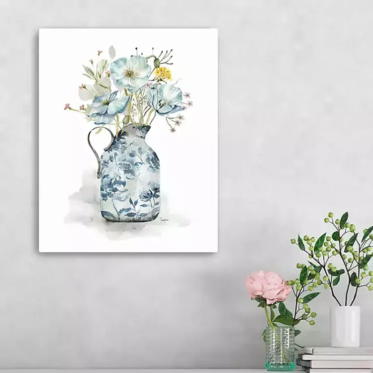 Canvas Art-Kirklands Home Cottage Garden Blues I Canvas Art Print