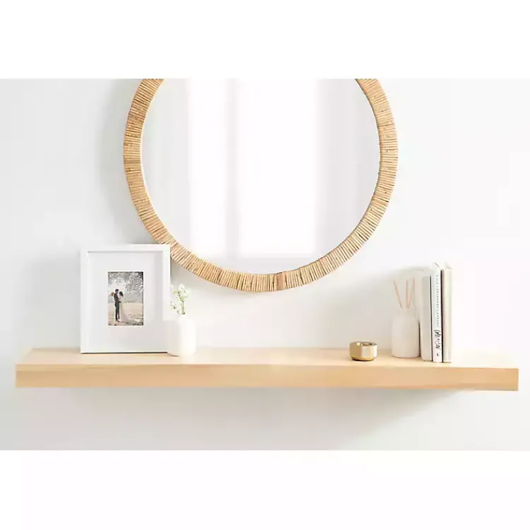 Shelves-Kirklands Home Natural Wood 2-pc. Floating Shelves, 24 in.