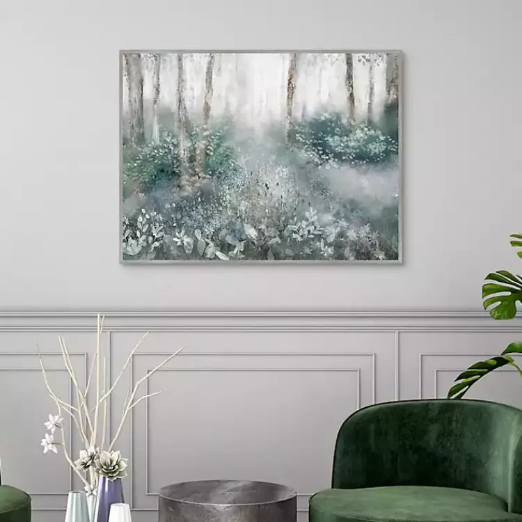 Canvas Art-Kirklands Home Allyson's Trail Framed Canvas Art Print Blue