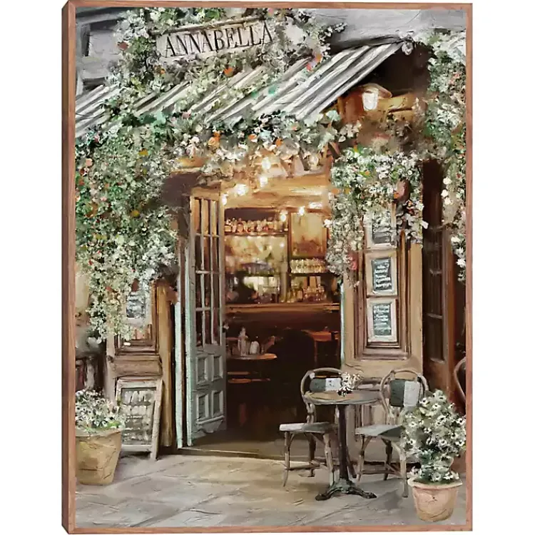 Canvas Art-Kirklands Home Annabella Parisian Bistro Framed Canvas Art Print
