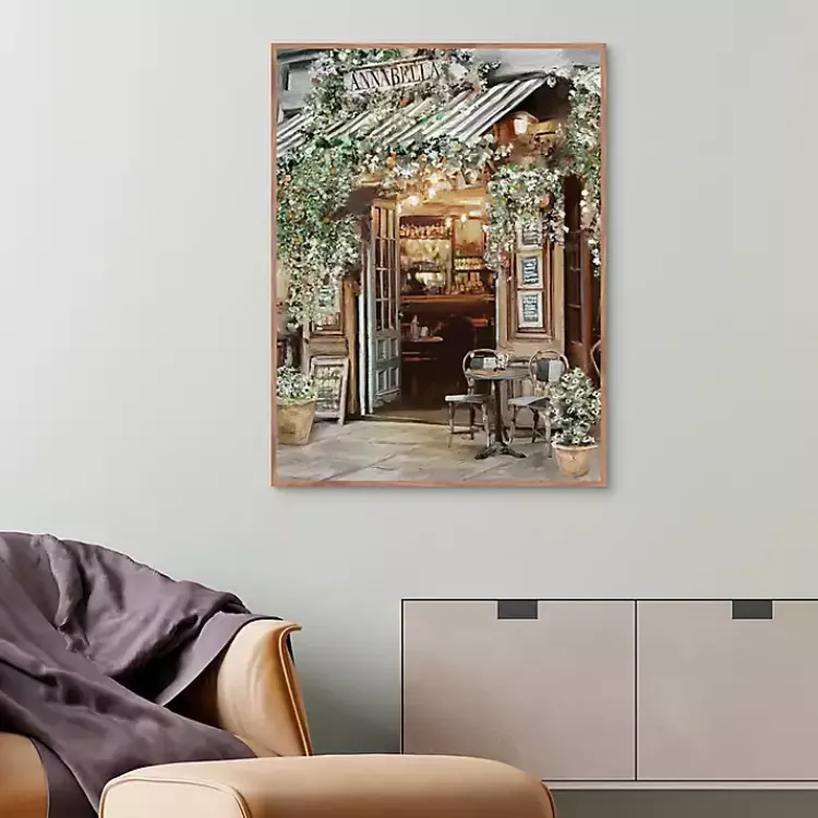 Canvas Art-Kirklands Home Annabella Parisian Bistro Framed Canvas Art Print