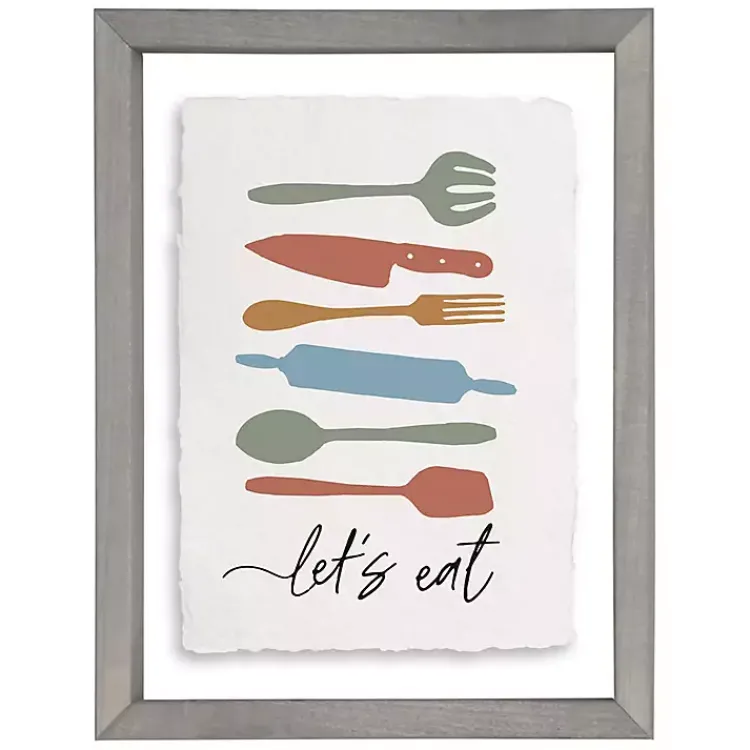 Wall Quotes & Signs-Kirklands Home Let's Eat Framed Wall Plaque