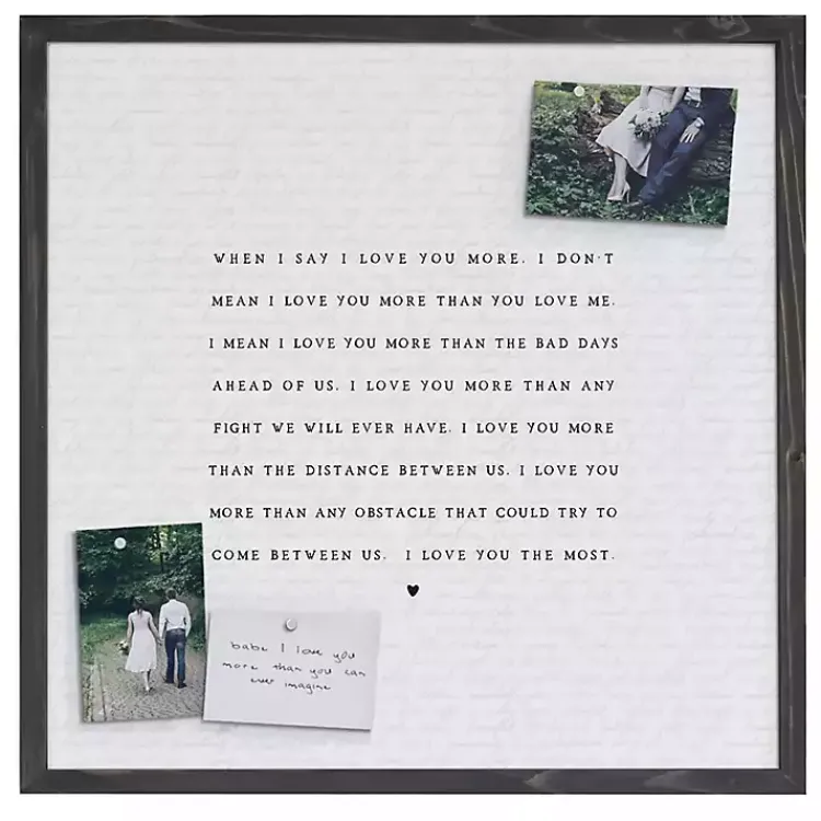 Wall Quotes & Signs-Kirklands Home Love You Most Framed Wall Plaque White