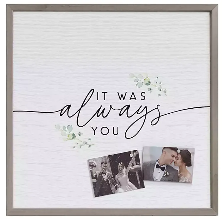 Wall Quotes & Signs-Kirklands Home It Was Always You Framed Wall Plaque White