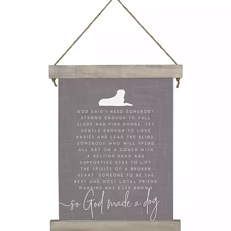 Wall Quotes & Signs-Kirklands Home God Made a Dog Wall Plaque