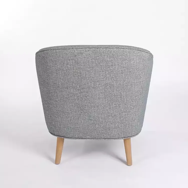 Accent Chairs-Kirklands Home Maria Curved Accent Chair Blue