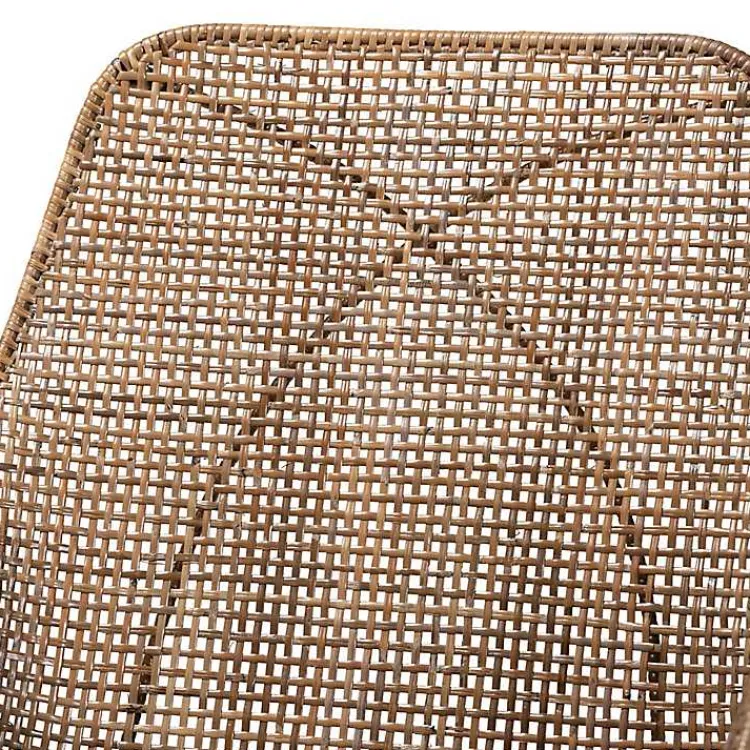 Dining Chairs-Kirklands Home Graywashed Metal Flared Dining Chairs, Set of 2 Brown