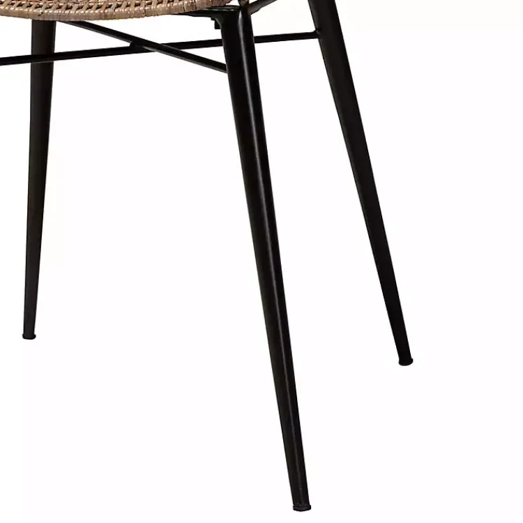 Dining Chairs-Kirklands Home Graywashed Metal Flared Dining Chairs, Set of 2 Brown