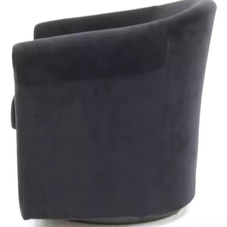 Accent Chairs-Kirklands Home Marley Swivel Accent Chair Black