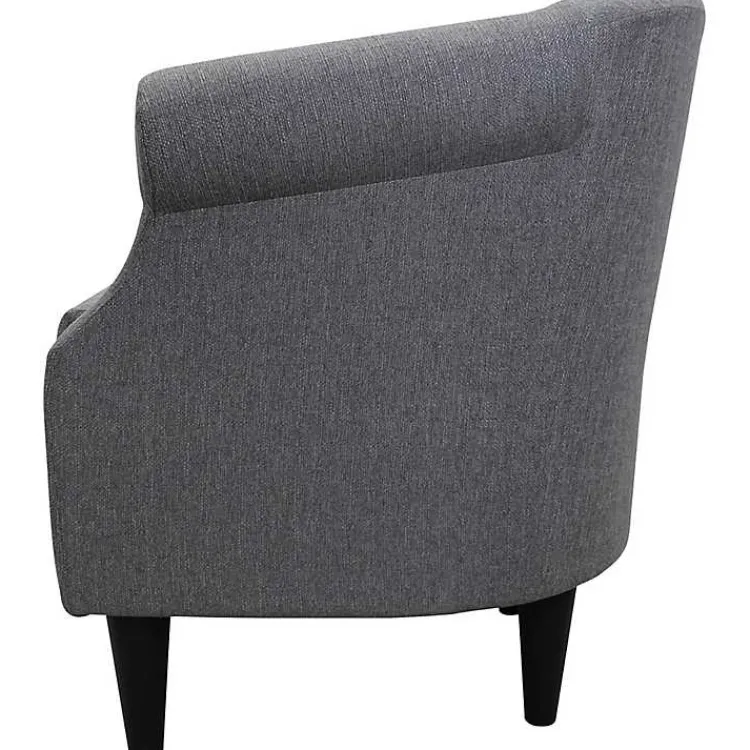 Accent Chairs-Kirklands Home Granite Lorie Accent Chair Gray
