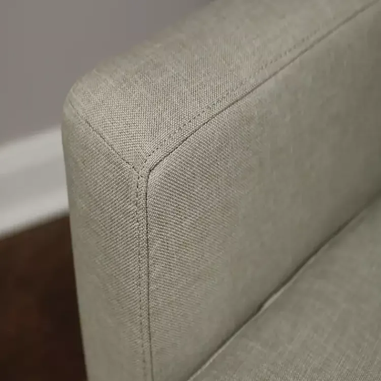 Accent Chairs-Kirklands Home Emma Oatmeal Upholstered Accent Chair Ivory