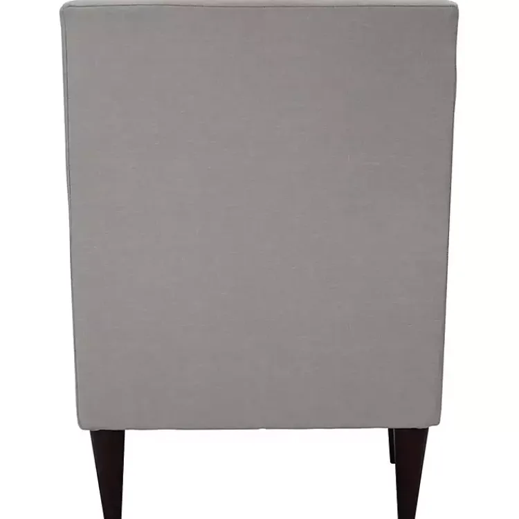 Accent Chairs-Kirklands Home Emma Oatmeal Upholstered Accent Chair Ivory