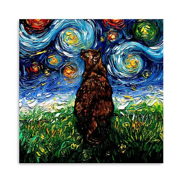 Canvas Art-Kirklands Home Aja Trier Tortoiseshell Starry Night Canvas Print